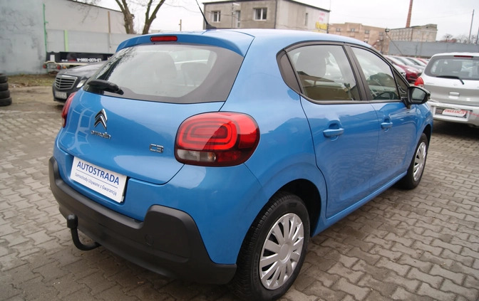 Citroen C3 cena 36900 przebieg: 97798, rok produkcji 2018 z Jutrosin małe 379